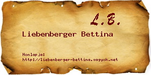 Liebenberger Bettina névjegykártya